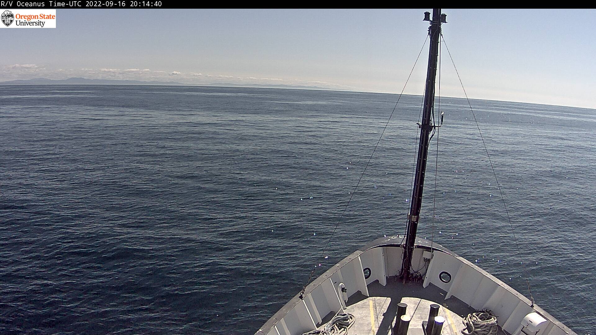 Image from Research Boat on the Pacific Ocean